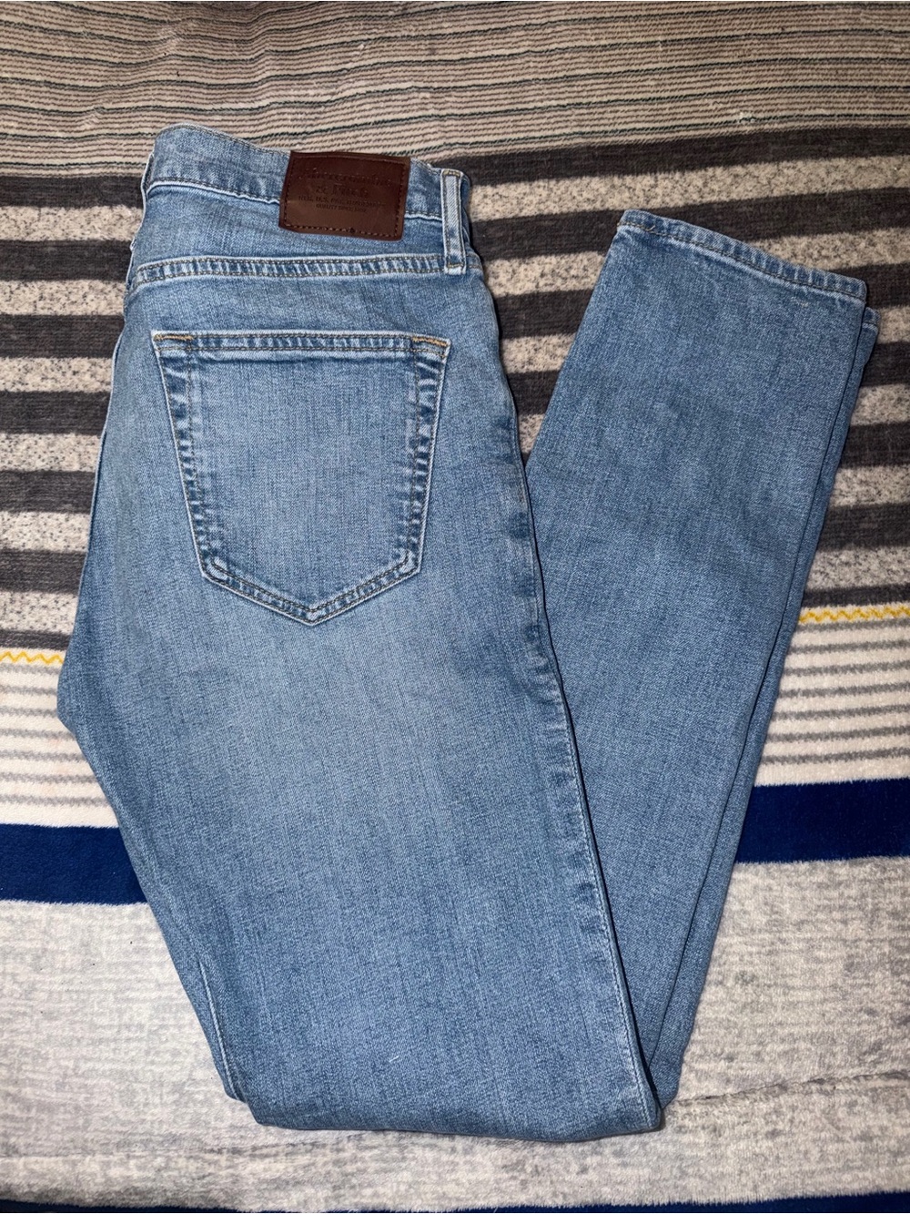 Abercrombie & Fitch Light Blue Slim Straight Jeans
